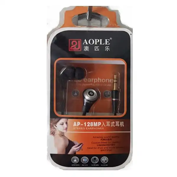 AURICULAR AOPLE AP-128MP CABLE PLANO 3.5MM IN EAR