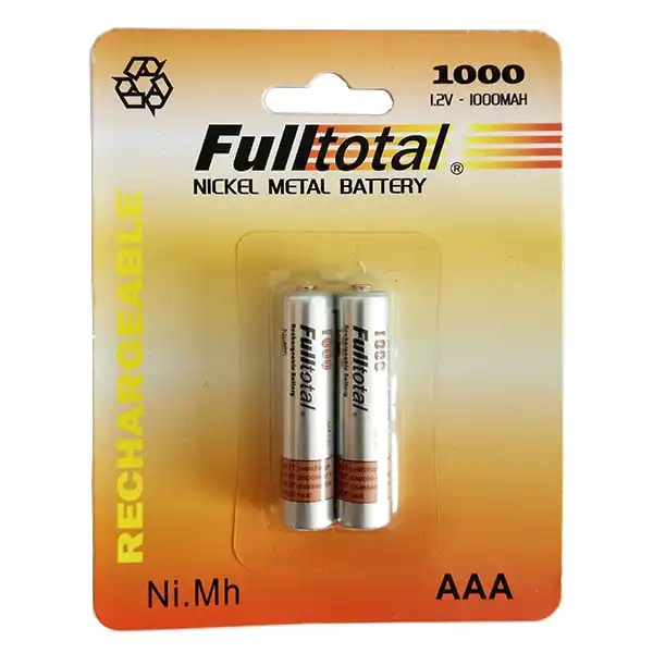PILA AAA FULLTOTAL NI.MH. 1000 MAH.