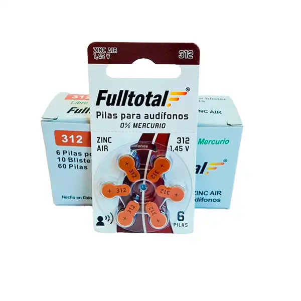 PILA PARA AUDIFONO ZINC AIR 312