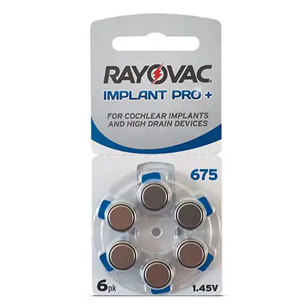PILA  RAYOVAC COCLEAR AUDITIVA 675(6)(60)