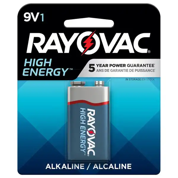 BATERIA 9V ALCALINA RAYOVAC