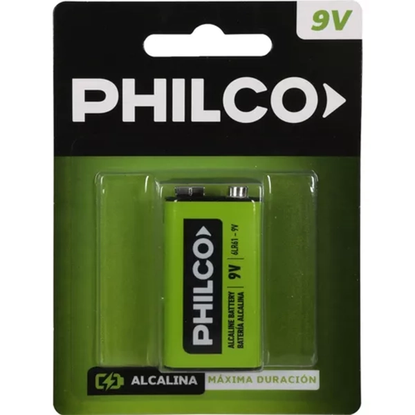 BATERIA PHILCO 9V ALCALINA