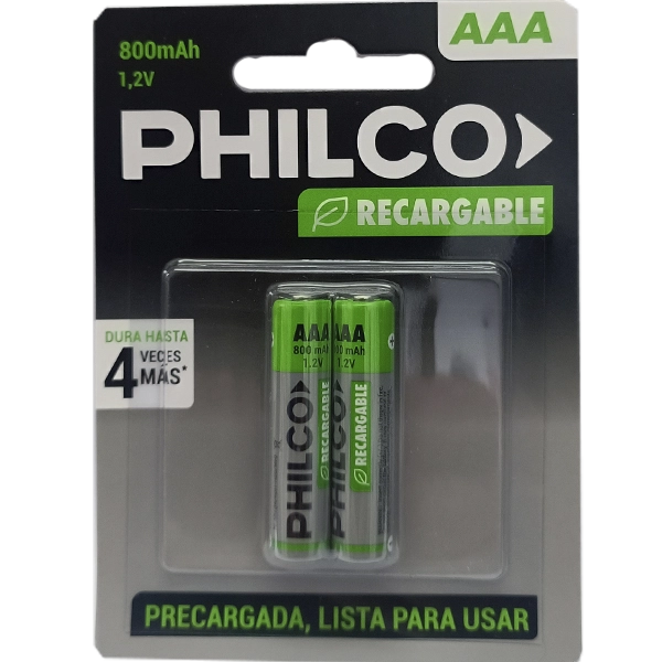 PILA PHILCO AAA RECARGABLE 900MHA