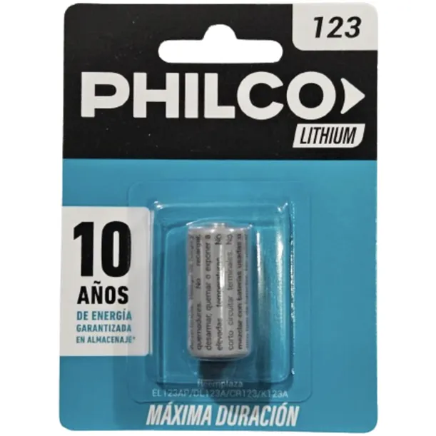PILA LITIO PHILCO CR123