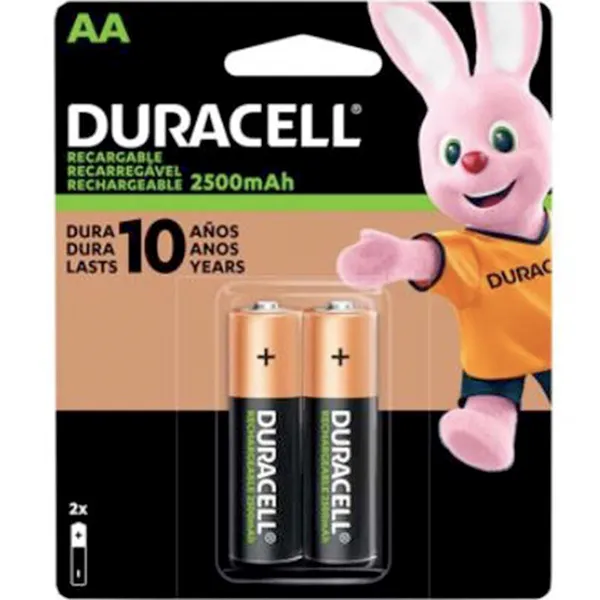 PILA AA DURACELL  RECARGABLE 2500 MHA