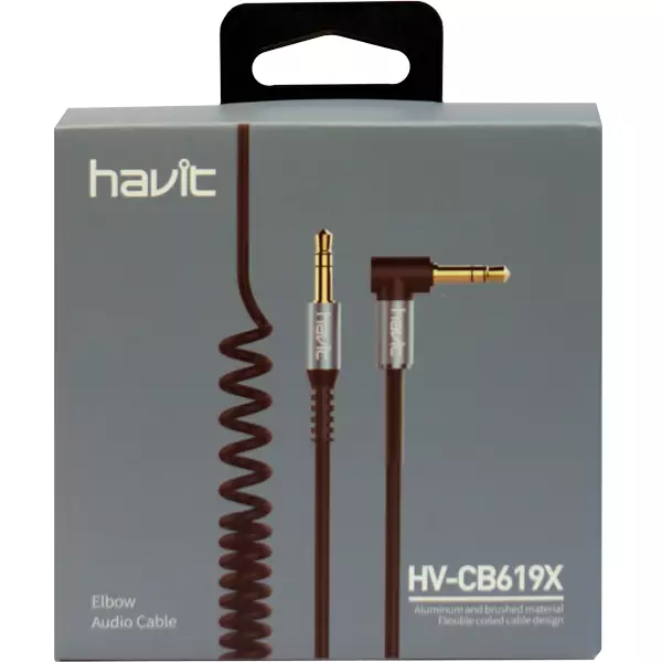 CABLE AUX AUDIO 3.5 MM STEREO ESPIRAL HAVIT CB619X