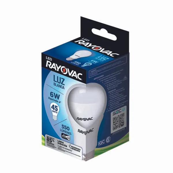 LAMPARA LED RAYOVAC 6W
