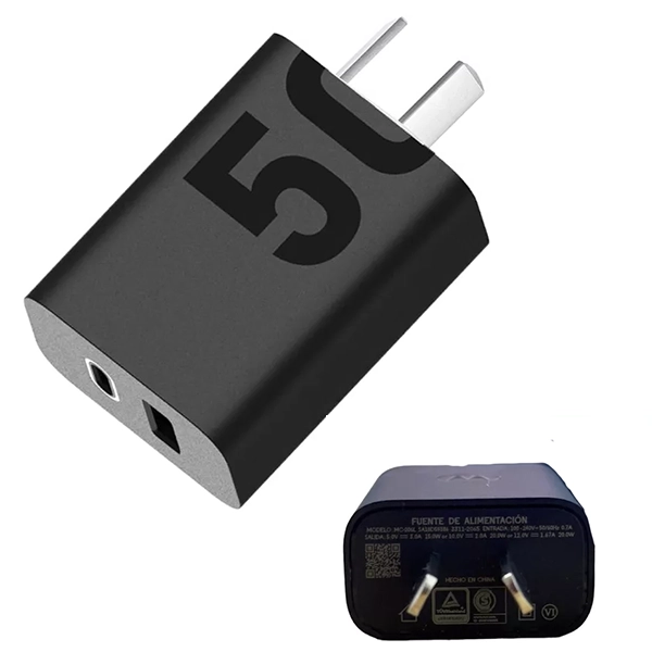 CARGADOR MOTOROLA 50 MC-506 TIPO C + USB 50W TURBO