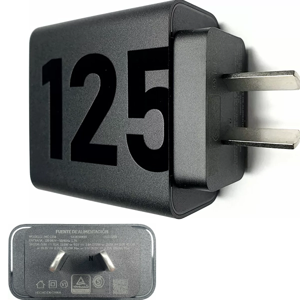 CARGADOR MOTOROLA 125 MC-1256 TIPO C SA18D49597