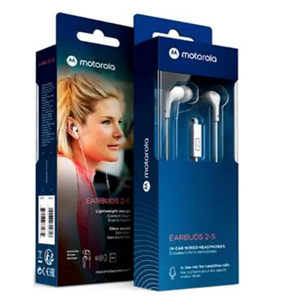 AURICULARES MOTOROLA EARBUDS 2-S BLANCO C/MIC