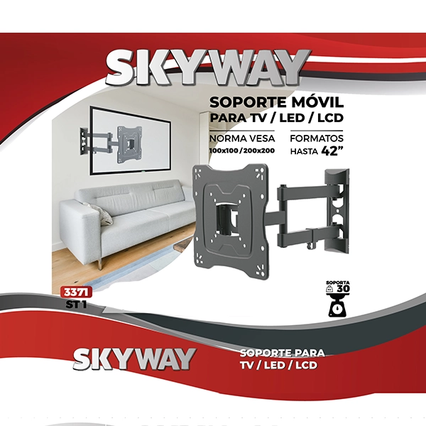 SOPORTE TV MOVIL ST1