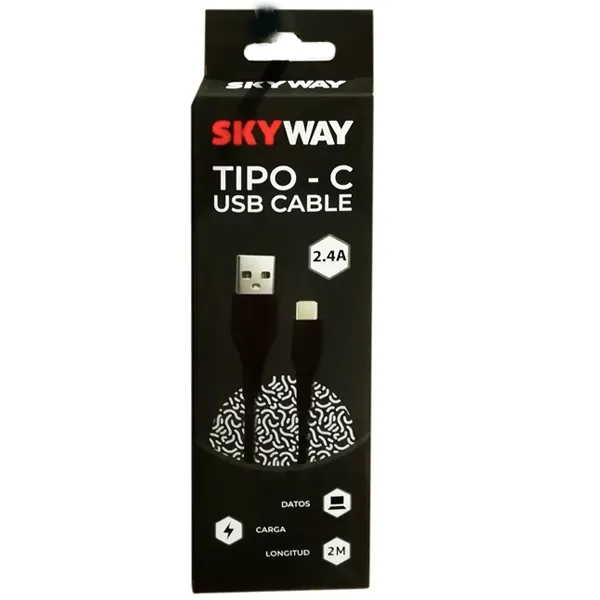 CABLE USB-C A USB 1M SKYWAY GM-3761