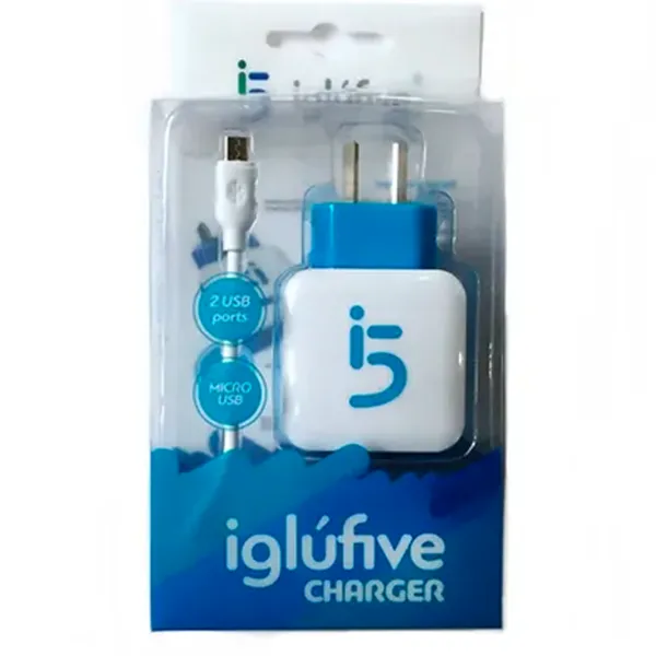 CARGADOR USB 2.1A C/MICROUSB IGLUFIVE