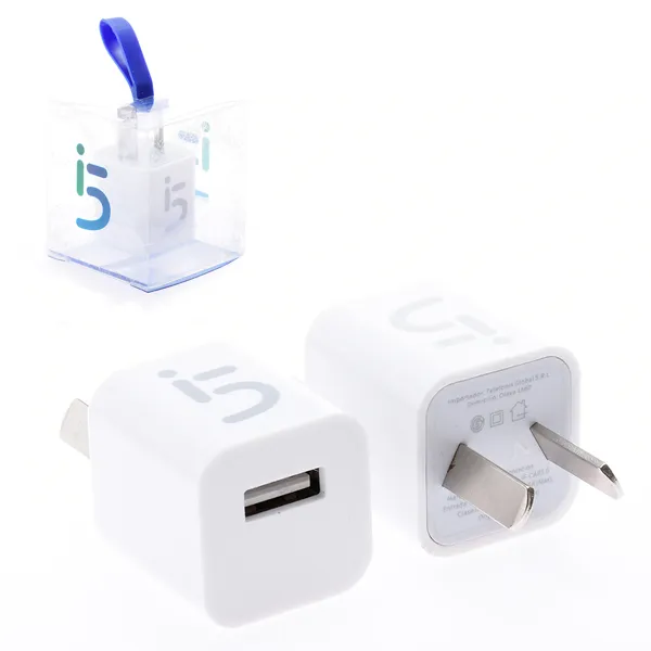 CARGADOR CUADRADO USB 1A IGLUFIVE