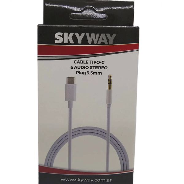 CABLE DE AUDIO TIPO C A 3,5MM - M A M - ST - 1M