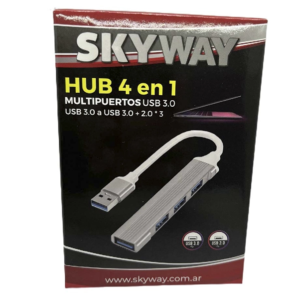 HUB USB 4 EN 1 - 4 PUERTOS USB 3.0