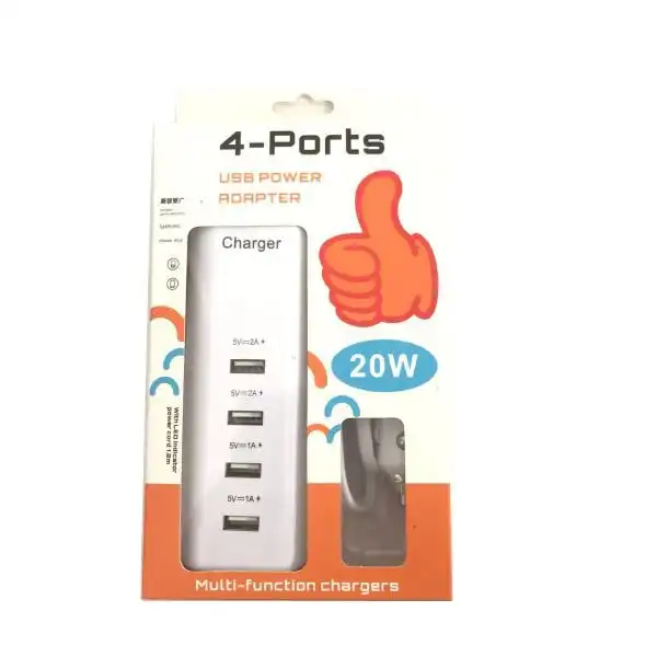 CARGADOR USB 12V 4 PUERTOS