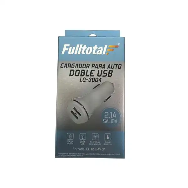 CARGADOR USB-12V DOBLE COHETAZO LQ-3004