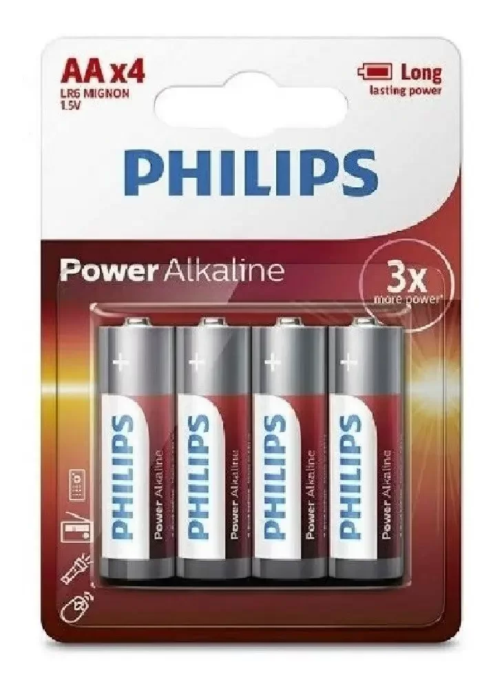 PILA AA ALCALINA PHILIPS POWER B4