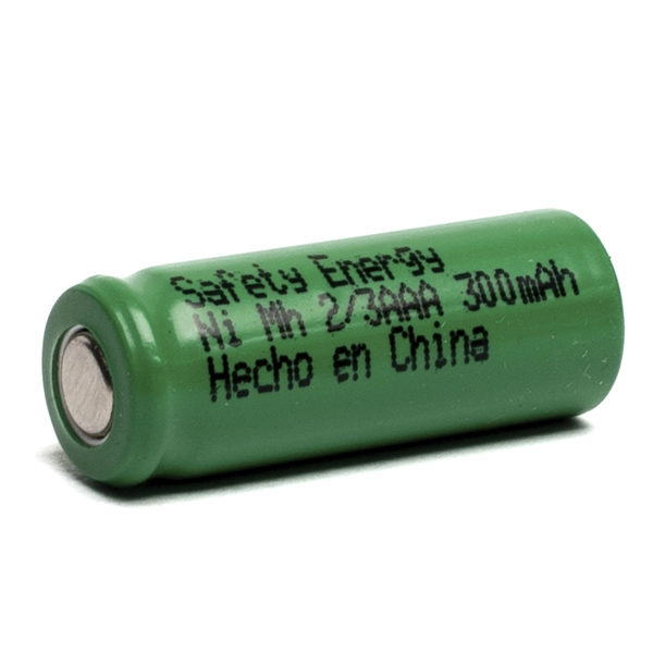 PILA RECARGABLE 2/3 AAA INDUSTRIAL, NI-MH, 300MAH