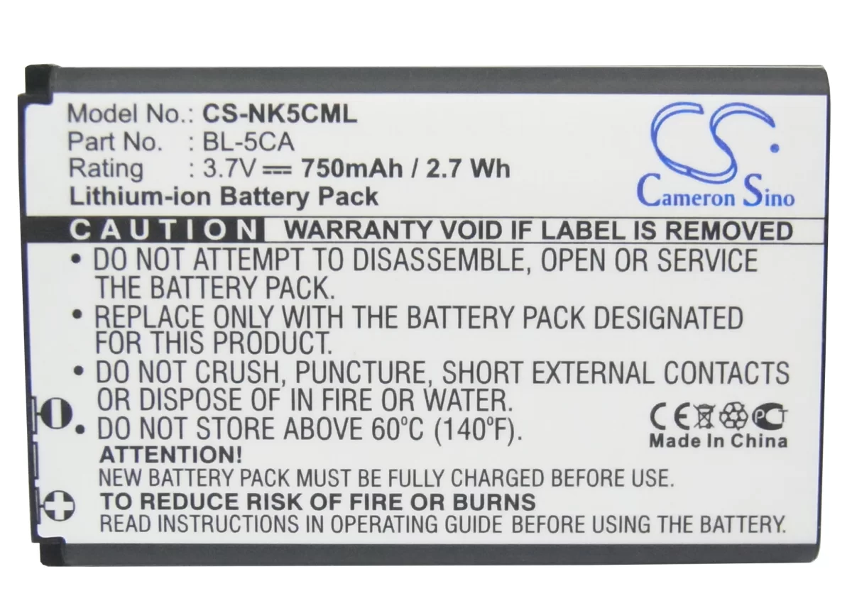 BATERIA CELULAR NOKIA 1100 750MAH CS-NK5CML