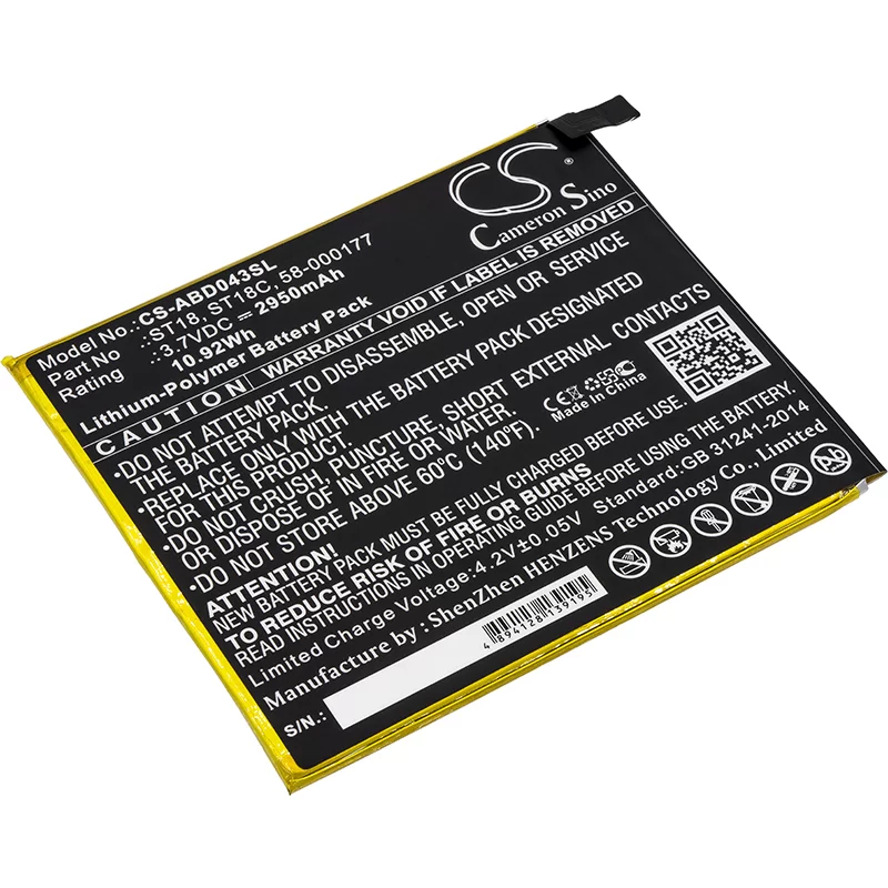 BATERÍA PARA AMAZON KINDLE FIRE 7?, ST18C, 2950MAH E-BOOK