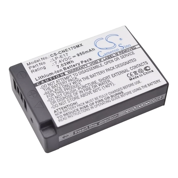 BATERIA VIDEO P/ CANON LPE17 + C CS-CNE170MX