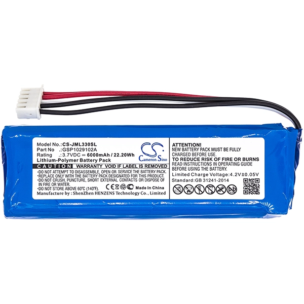 BATERIA PARLANTE JBL CHARGE 3 6000MAH CS-JML330SL