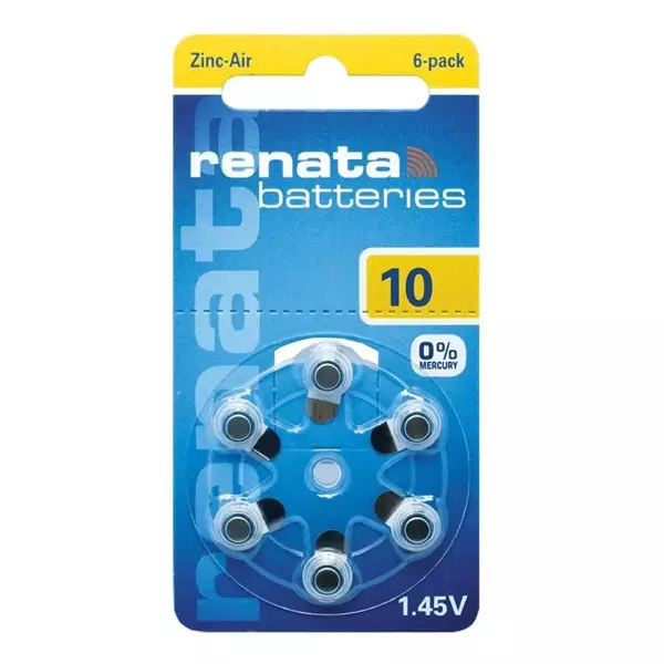 PILA RENATA AUDIOLOGIA ZINC-AIRE 10