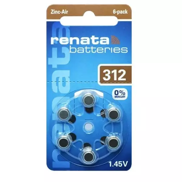 PILA RENATA AUDIOLOGIA ZINC-AIRE 312