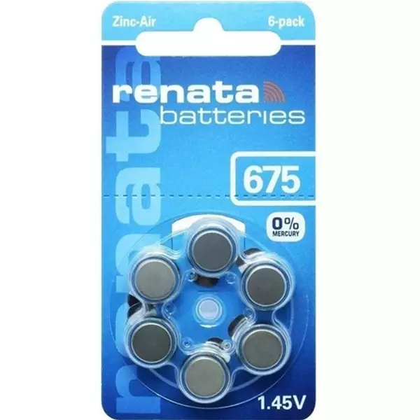 PILA RENATA AUDIOLOGIA ZINC-AIRE 675