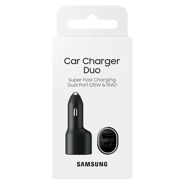 CARGADOR SAMSUNG AUTO CAR CHARGER DUO (25W + 15W) - SIN CABLE