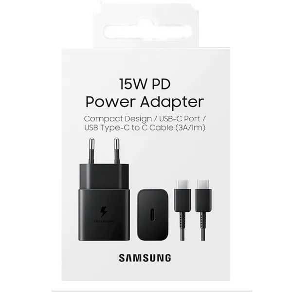 CARGADOR SAMSUNG 15W CON CABLE