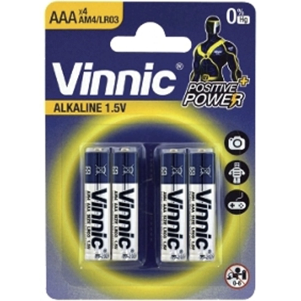 PILA AAA  ALCALINA VINNIC AM3 BL4 (CX48)
