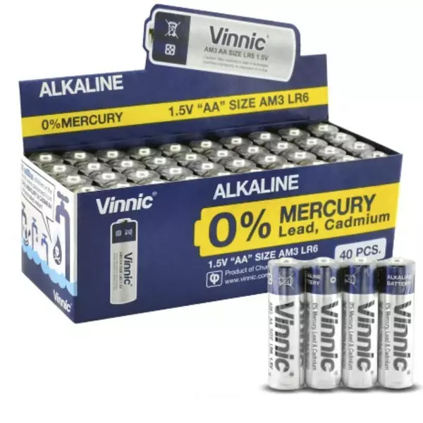 PILA AA ALCALINA VINNIC AM3 (CX40)