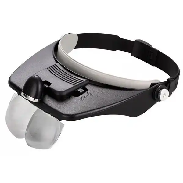 LUPA VISERA C/LUZ Y 4 LENTES