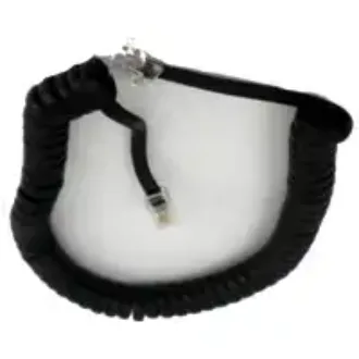 CABLE ESPIRAL.PLUG-PLUG 4 ALAMBRES 2MTS NEGRO