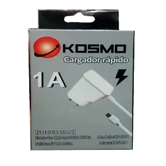 CARGADOR KOSMO MICRO USB 1 AMPER