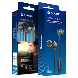 AURICULARES MOTOROLA EARBUDS 3-S NEGRO C/MIC