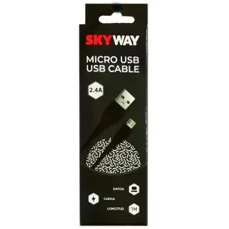 CABLE MICRO USB A USB SKYWAY GM-3757