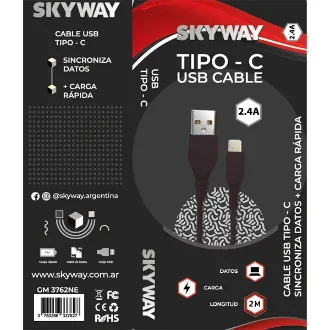CABLE TIPOC A USB 2 M SKYWAY
