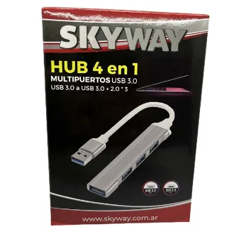 HUB USB 4 EN 1 - 4 PUERTOS USB 3.0