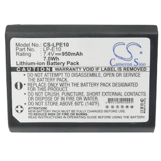 BATERIA VIDEO P/CANON LPE10