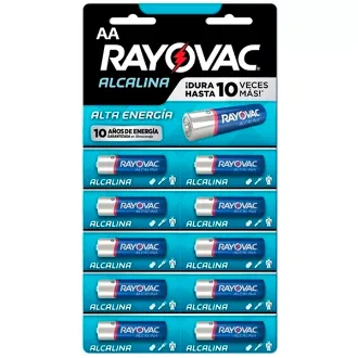 PILA AA ALCALINA RAYOVAC TIRA X 10