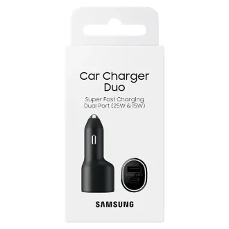 CARGADOR SAMSUNG AUTO CAR CHARGER DUO (25W + 15W) - SIN CABLE