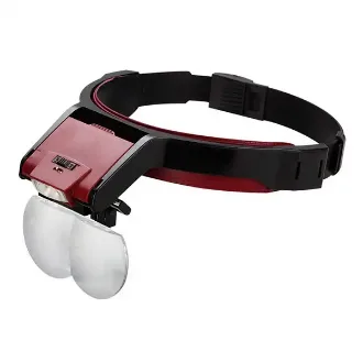 LUPA VISERA C/LUZ Y 4 LENTES